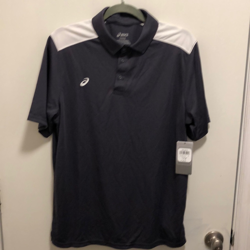 NWT ASICS Blocked Polo